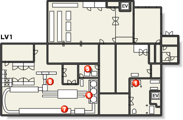 富田林工場LV1設備配置図